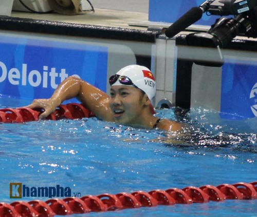 Нгуен Тхи Ань Вьен завоевала бронзовую медаль на этапе кубка мира по плаванию - ảnh 1